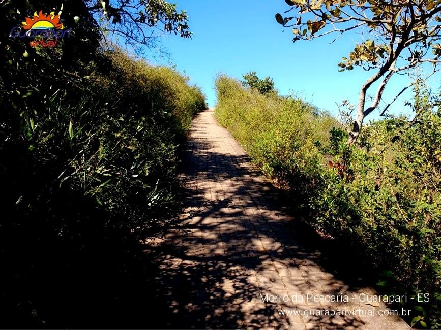 Trilha cercada pela natureza - Morro da Pescaria - Guarapari - ES